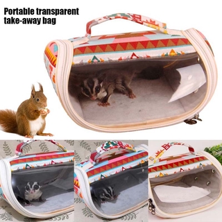 Hamster Carrier Bag Small Pet Portable Breathable Bag for Hedgehogs Squirrel Sugar Glider Chinchilla Mice Rats