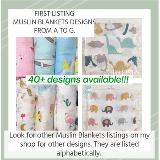 A to W Designs - SOFT BAMBOO MUSLIN SWADDLE BLANKETS 70% BAMBOO 30% COTTON (1)