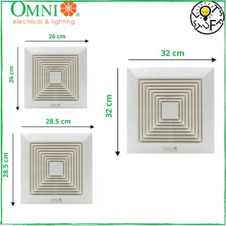 Omni Ceiling Mounted Exhaust Fan 8, 10, and 12 Inches