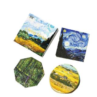 45 Pcs/lot Cute Van Gogh Oil Painting Mini Paper Sticker Decoration Diy (7)
