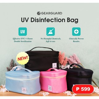【spot goods】┇☇☋Gearguard UV Disinfection Bag for phones, wallets, makeup tools, and even baby care U