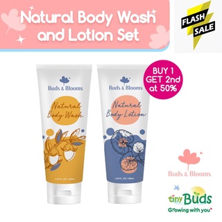 Natural Body Wash and Lotion Set