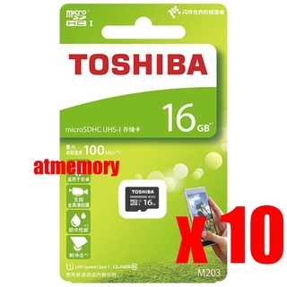 10x Toshiba 16GB Micro SD SDHC 16G Memory Card 100MB/s C10 Retail Lot of 10pcs