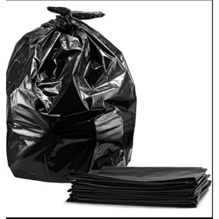 100pcs Trash Bag Plastic Plain - Black