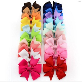 ⊕✶20 Pcs Wholesale Bowknot Hairpin Kids Baby Girls Hair Bow Clips Barrette☆