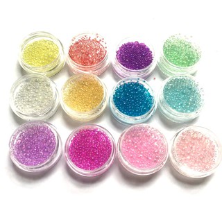 YOI*12 Pcs/set Color Bubbles DIY Crystal Epoxy Filler UV Resin Imitation Blister (1)