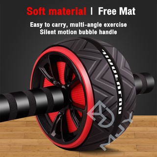 High Quality Abdominal Abs Roller Gym Silent Exercise Equipment Abdominal Wheel Roller With Knee Mat