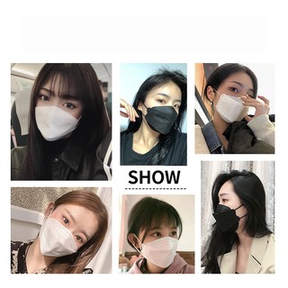 black maskmask∏✘Fast delivery KF94 Style Colored 4Layer Filter Disposable Mask Korea Face BLACK PINK (6)