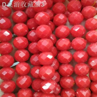 ❄☏∏Rondelle crystal beads chalk red ☆COD