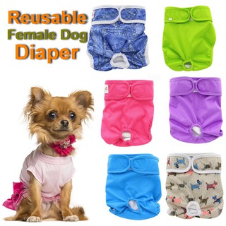 Money Saving Reusable Pet Female Dog Physiological Pants Sanitary Diaper Washable Pet Clothes DN001
