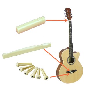 1 Set Universal Plastic Bridge Guitar Parts