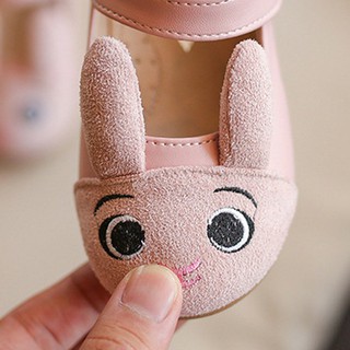 Kids Girls Flat Shoes With Rabbit Pattern Anti Slip Sole (7)