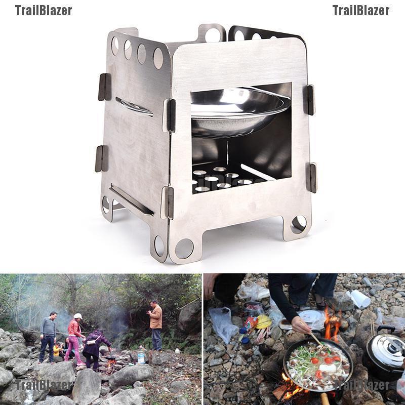 Folding Wood Stove Pocket Stove Outdoor Cooking Camping
