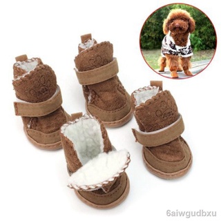 pet ▨☑ↂ[Hot sale] DOG BOOT Waterproof Anti-Slip Pet Shoes Boot Classic Warm Dog Shoes BW1