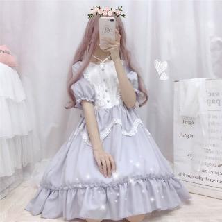 Lolita Spring Summer Dress Girl Long Sleeve Japanese Soft Girl Dress Daily Student Lovely Princess Lolita (1)