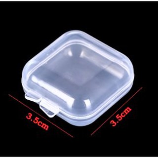 Mini Clear Plastic Box Case/ Jewelry /Earplugs Storage Box / Earring/Memory Card etc.