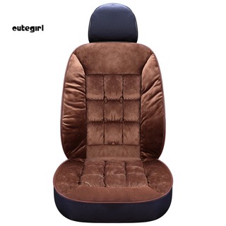 CUTE_Autumn winter universal plush front seat cover cushion car cushion (4)