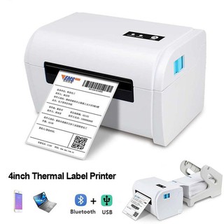 Thermal Label Printer Thermal Shipping Label Printer Barcode Sticker Maker 4*6 Bluetooth USB POS The