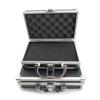 Portable plastic aluminum alloy toolbox Suitcase Impact resistant Safety Instrument case Storage box