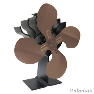 4 Blades Heat Powered Stove Fan for Wood/Log Burner/Fireplace, Compact Size - 6.7 x 3.54 x 8.27 inches