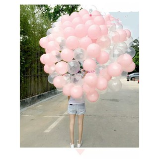 ♤❄30pcs 10" g Ballon Light pink White Pearl Latex Balloon Birthday Party Decor