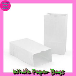 White Paper Bag (white supot) (100 pcs) Sizes 4-12