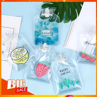 【Ready Stock】Cartoon Transparent Hot Water Bottle Student Portable Mini Water Injection Hand Warmer (1)