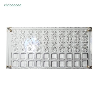 VIVI Acrylic Board for Lubricate Switch Mechanical Keyboard Switch Tester Base DIY Tool Double Layer Acrylic Lube Modding Modding Station Platform