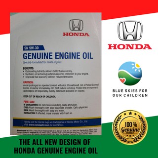 Honda Semi0-Synthetic Oil SN 5W-30 4Liters (Honda Genuine) (4)