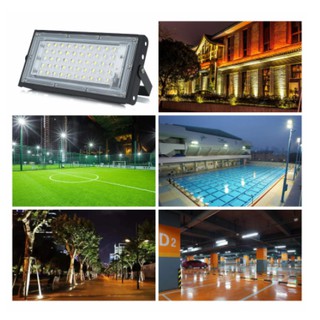 50W led floodlight 220V waterproof outdoor lighting LED reflector spotlight projector street lamp (1)