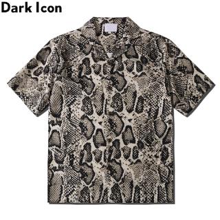 Dark Icon Snake Hawaiian Shirt 2020 Summer Vintage Shirts for Men Streetwear Clothing