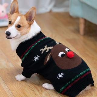 Pet Clothes Spring and Autumn Clothes for Small and Medium-sized Dogs Warm Christmas Sweater (8)