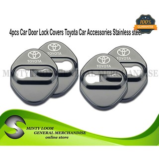 4Pcs Stainless Steel Car Door Lock Protection Cover for Toyota Camry Corolla