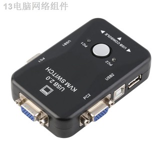 ✈❂✐2 Ports USB 2.0 VGA/SVGA KVM Switch Box for Sharing Monitor Keyboard Mouse Monitor Sharing Comput