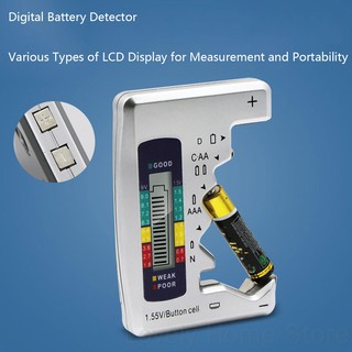 Digital Battery Tester Battery Capacity Checker C/D/N/9V/AA/AAA/1.5V Battery Power Measuring Instrument [DELT]