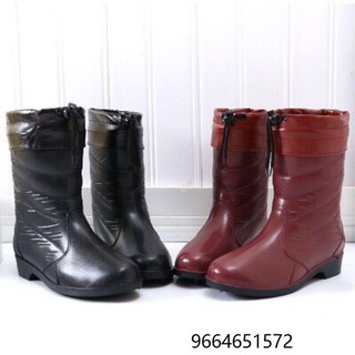 Fashion Rain boots with foot warmer