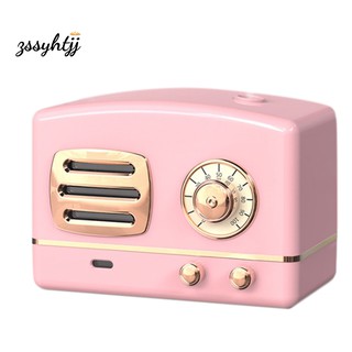Retro Air Humidifier 200ML Mini USB Aromatherapy Aroma Diffuser Home Office Mist Maker Fogger with Led Light Pink