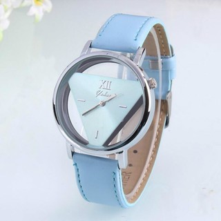 Couple Watches Spell Color Analog Big Dial Triangle Watch (7)