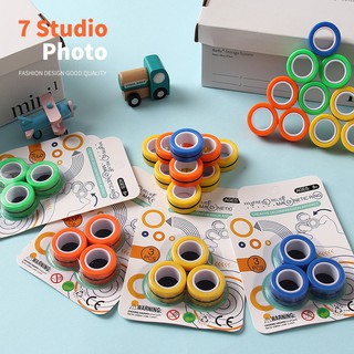 Fidget Spinner Toys Decompression Toy Creative Magnetic Bracelet Ring Educational Creative Kids Spinner Fidget Toys