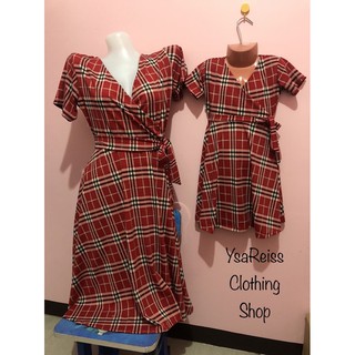 Mother and Daughter Plaid Dress