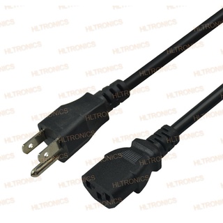 3 pin power extension cords US plug power cable for pc computer