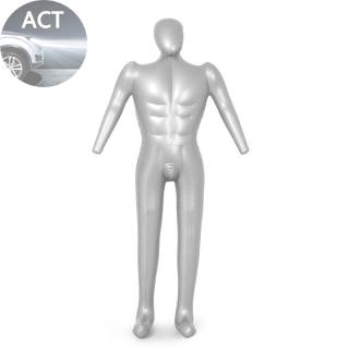 Male dummy model PVC Inflatable Mannequin Men's Torso Display Accessories 1028 Silver Practical