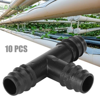 COD√FOL❤10pcs 16mm PE Pipe Connectors Garden Micro Drip Irrigation Pipe Hose Joints (5)