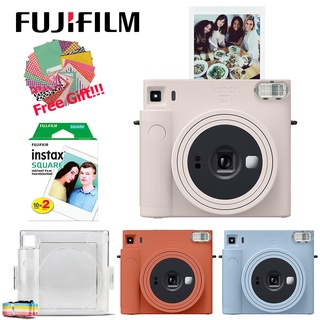 【Hot sale】Fujifilm Instax Square SQ1 SQ-1 Instant Polaroid Film Camera + Plastic Clear Camera Case +