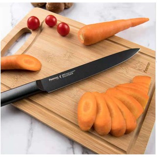Fissman Premium 8'' Slicing Kitchen Shinto Knife 2432 w/ Graphite Non Stick Coating 3Cr13 Steel