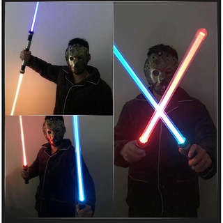 2PCS Laser Lightsaber Boy Gril Toys Darth Vaders Sword Cosplay Bow Toy Double Light Saber Sword Toys