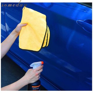Someday 1PCS Car wash cloth Microfiber Towel Auto Cleaning Drying Cloth Hemming Super Absorbent