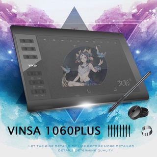 【Ready Stock】✱❧VINSA 1060plus Digital Tablet Hand G10 Painted Board Digital Graphics Drawing Tablets