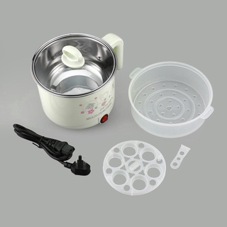 1.8L Electric Cooker with Steamer Hot Pot Multifunction Stainless Steel Noodles Pots Rice Cooker