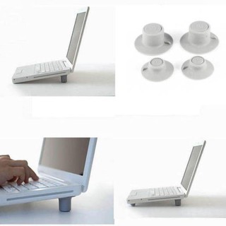 4pcs portable laptop cooling pad anti-skid pad base bracket